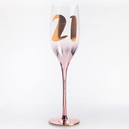 21st Blush Champagne Flute