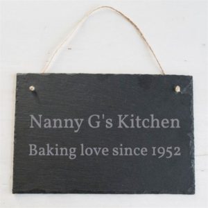 Baking Love Personalised Slate Sign