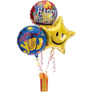 Birthday Surprise - Balloons & Teddy