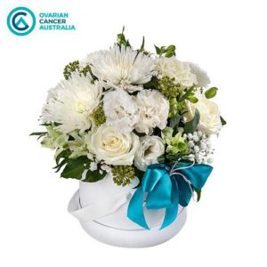 Brave - Mixed White Arrangement in a Hat Box