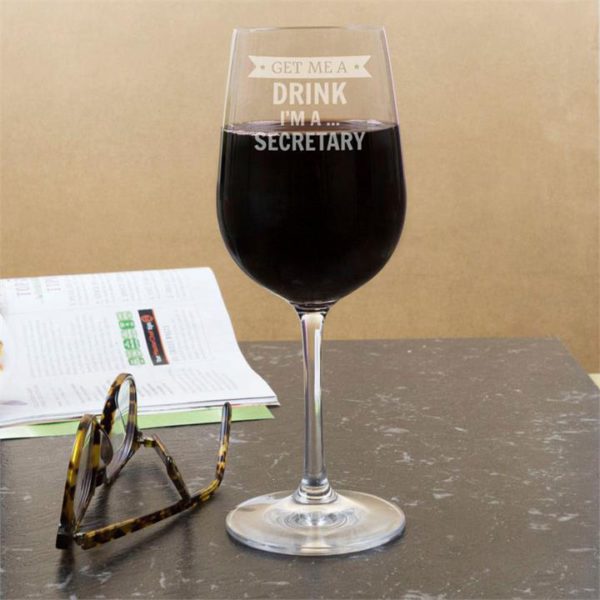 Get Me a Drink Personalised Wine Glasses