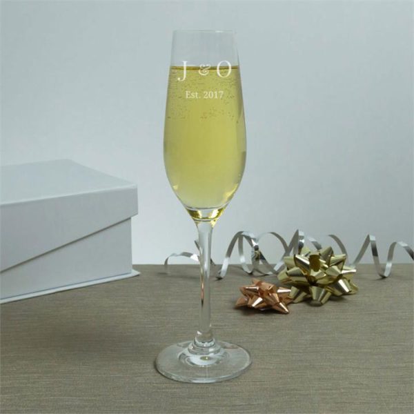 His And Hers Personalised Champagne Flutes