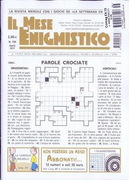 Il Mese Enigmistica Magazine 12 Month Subscription