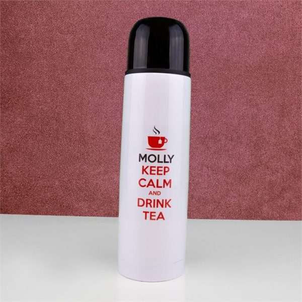 Keep Calm Personalised Vacuum Flask