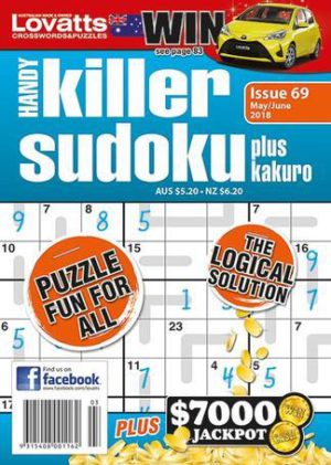Lovatts Handy Killer Sudoku Magazine 12 Month Subscription