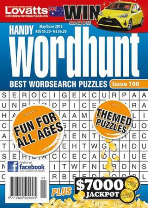Lovatts Handy Wordhunt Magazine 12 Month Subscription