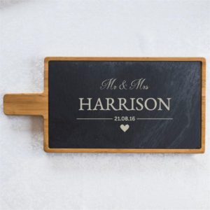 Mr And Mrs Personalised Serving Board