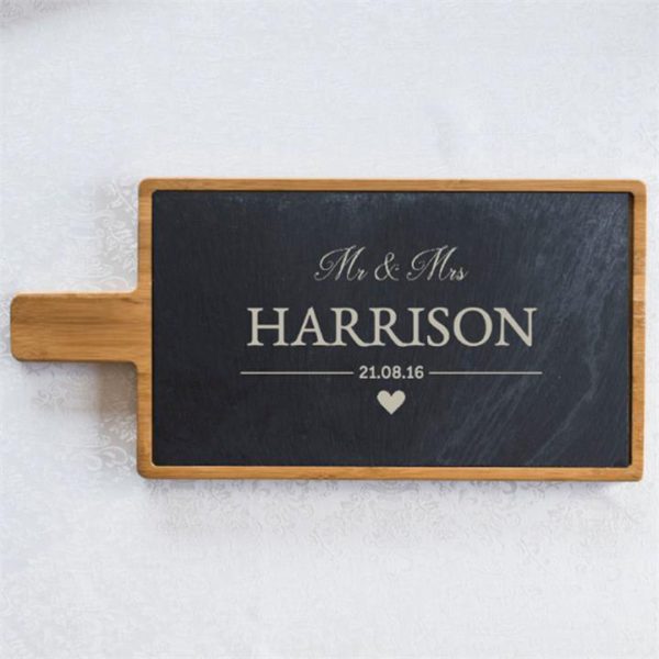 Mr And Mrs Personalised Serving Board