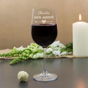 My Love Personalised Wine Glasses