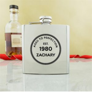 Personalised Birthday Conventional Hip Flask