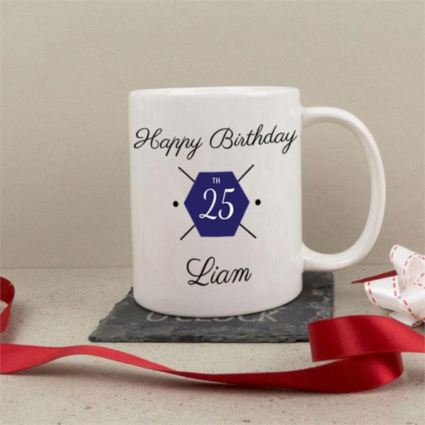 Personalised Ceramic Mug - Happy Birthday