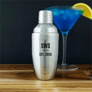 Personalised Est Stainless Steel Cocktail Shaker