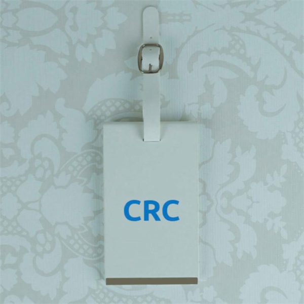 Personalised Initials White Luggage Tag