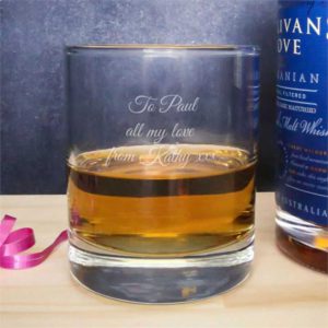 Personalised Message Classic Whisky Glass