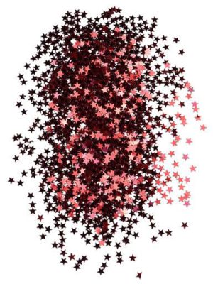 Red Star Shaped Confetti - 40g