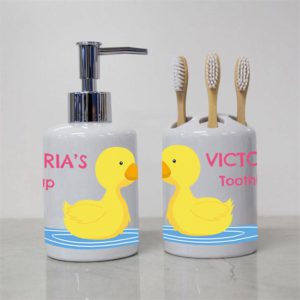 Rubber Duck Personalised Bathroom Set