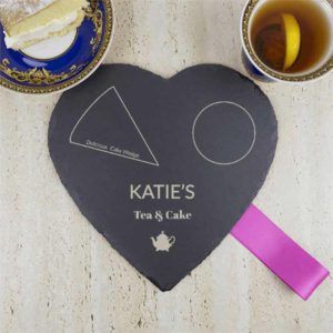 Tea And Cake Personalised Slate