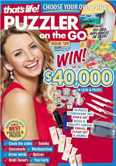 That's Life Puzzler On The Go Magazine 12 Month Subscription