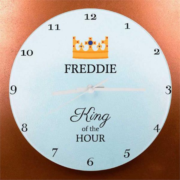 The King's Personalised Wall Clock