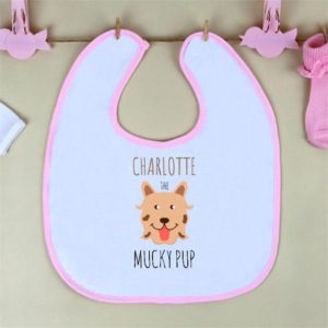 The Mucky Pup Personalised Bib