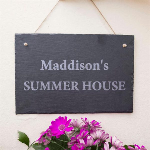 Their Summer House Personalised Slate Sign